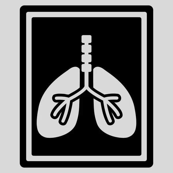 Lungs X-Ray icono de la foto — Vector de stock