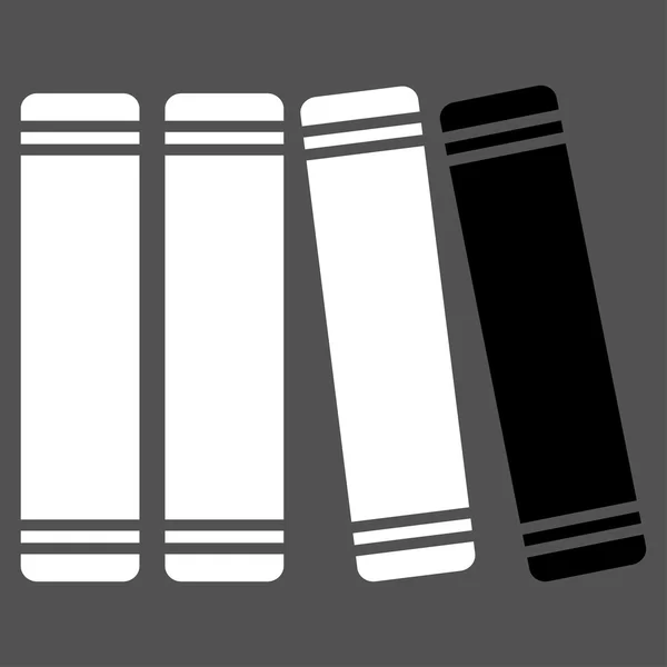 図書館の本のアイコン — ストックベクタ