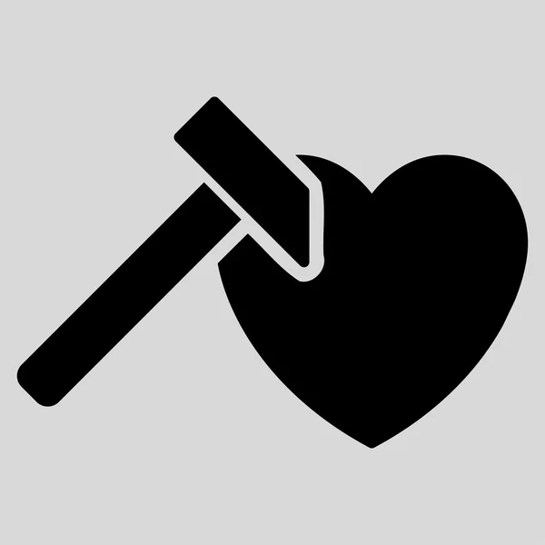 Corazón Hummer icono — Vector de stock