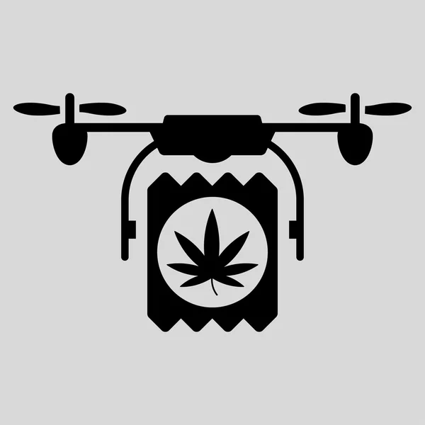Drogas Ícone de entrega de drones — Vetor de Stock