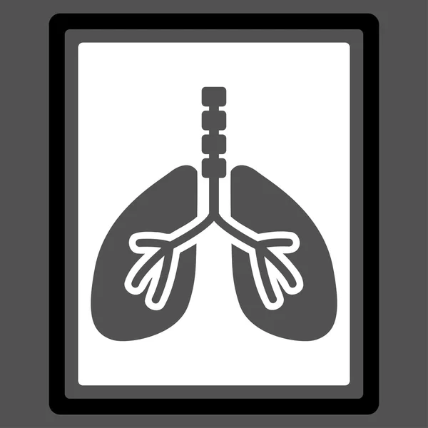 Lungs X-Ray Photo Icon — Stock Vector