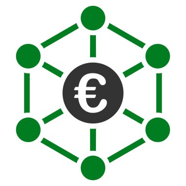 Euro banka ağ simgesini