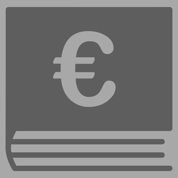 Euron bokföring ikonen — Stock vektor