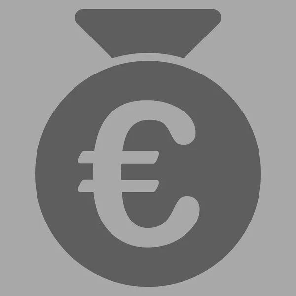 Euro bolsa de dinero icono — Archivo Imágenes Vectoriales