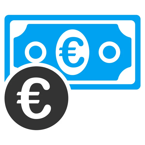 Ícone de dinheiro em dinheiro euro — Vetor de Stock