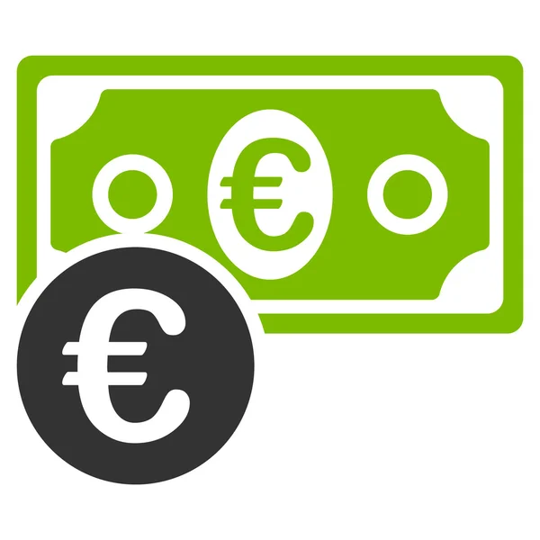 Euro Cash Money Icône — Image vectorielle