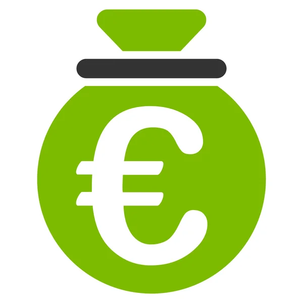 Icona Fondo Euro — Vettoriale Stock