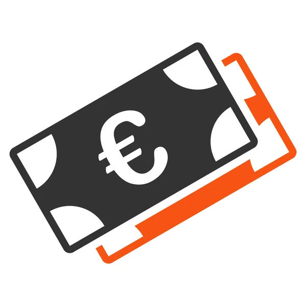 Euro banknot simgesi — Stok Vektör