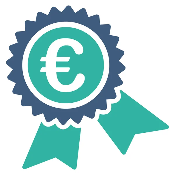 Icône plate de sceau de garantie européenne — Image vectorielle