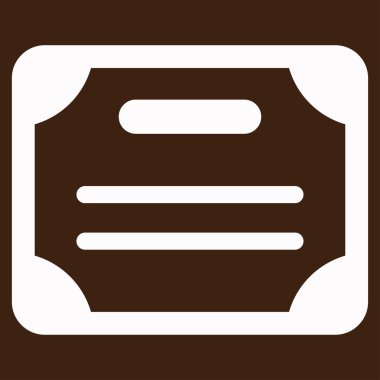 Sertifika Vektörü Simgesi