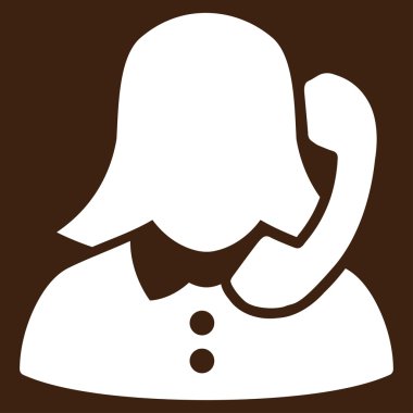 Resepsiyonist vektör simgesi