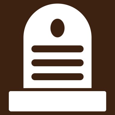 Mezar taşı vektör simgesi