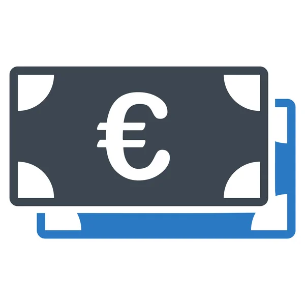 Euro Bills Icon — Stock Vector