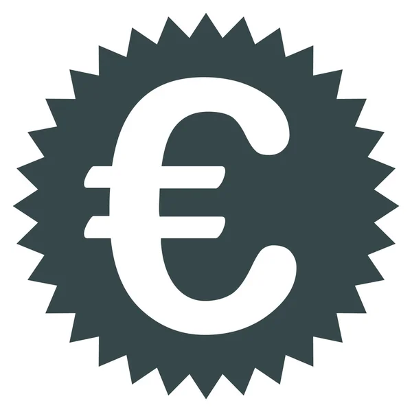 Euro garantie Timbre Icône — Image vectorielle