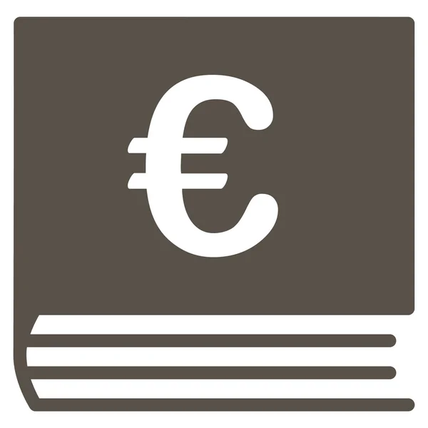 Euro-Buchhaltungsikone — Stockvektor