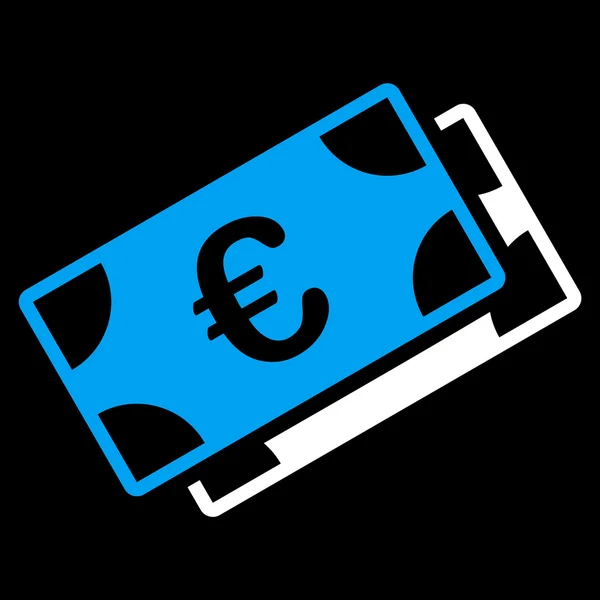 Euro Banknotes Icon — Stock Vector