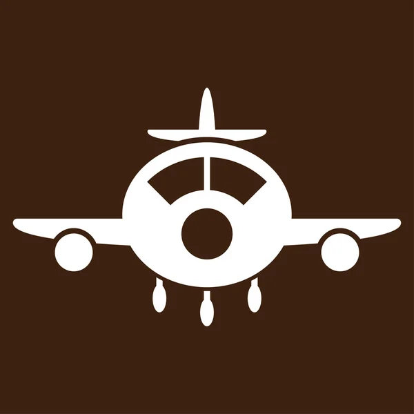 Flugzeug-Vektor-Symbol — Stockvektor