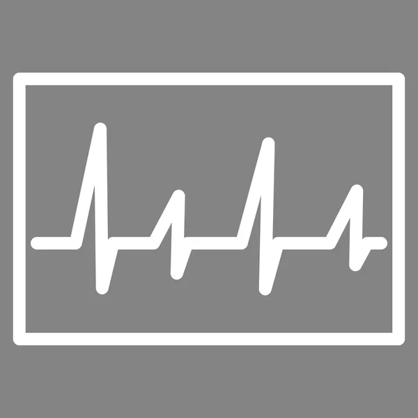 Icono del Vector del Cardiograma — Vector de stock