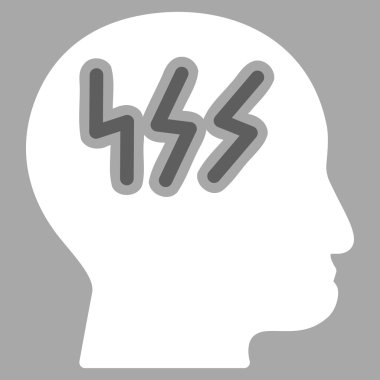 Baş ağrısı vektör simgesi