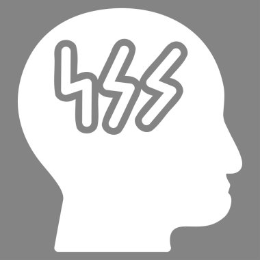 Baş ağrısı vektör simgesi