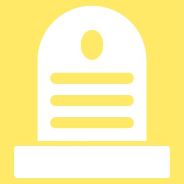 Mezar taşı vektör simgesi