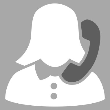 Resepsiyonist vektör simgesi