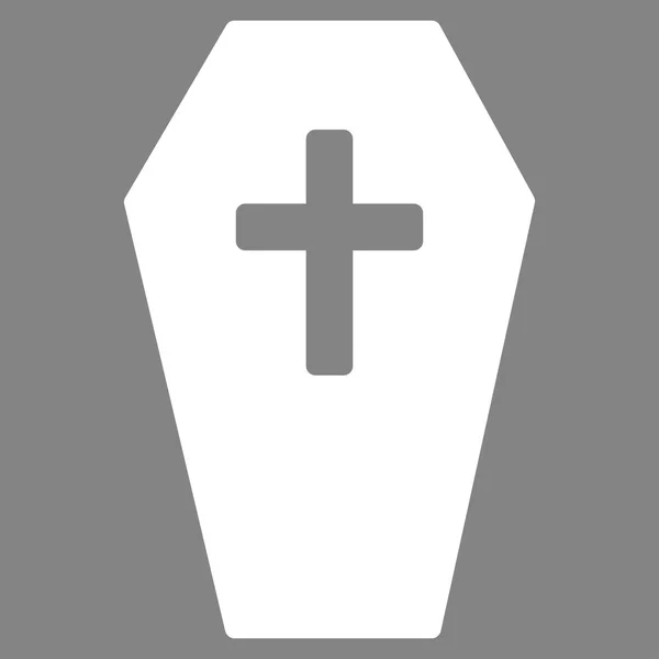 Coffin Vector Icono — Vector de stock