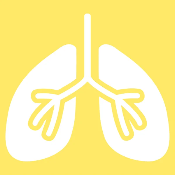 Lungs Vector Icono — Vector de stock