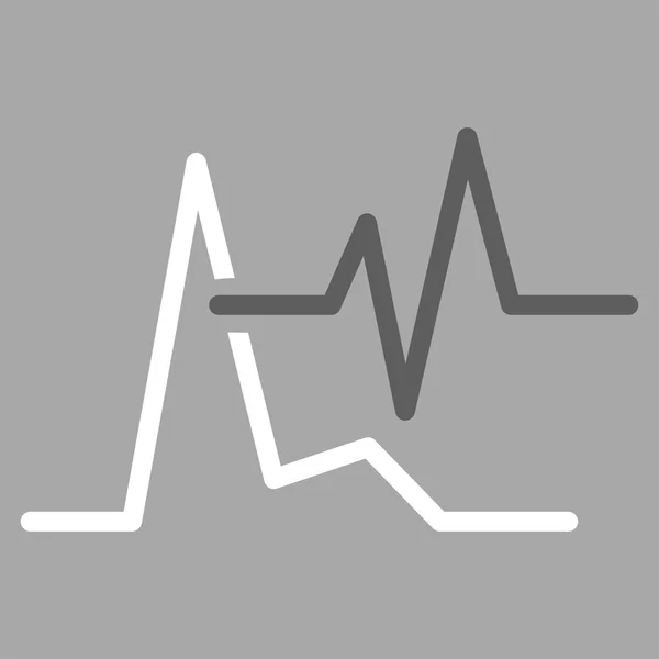 Ikona EKG wektor — Wektor stockowy