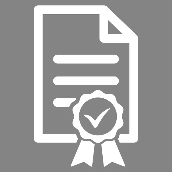 Icono vectorial certificado — Vector de stock