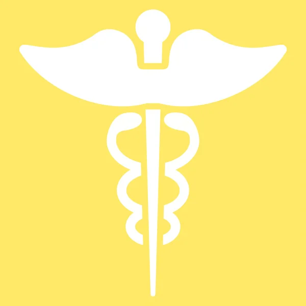 Caduceus Vector Icono — Archivo Imágenes Vectoriales