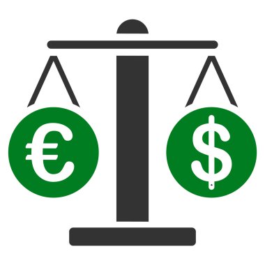 Euro ve dolar ölçekler simgesi