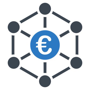 Euro banka ağ simgesini