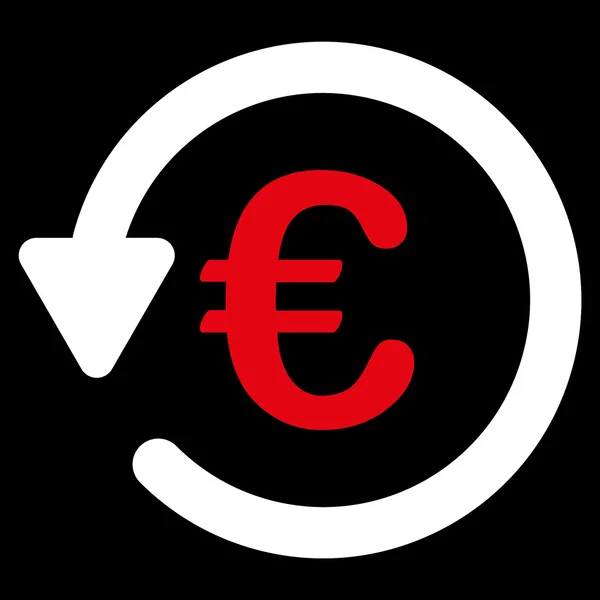 Icono de descuento en euros — Vector de stock