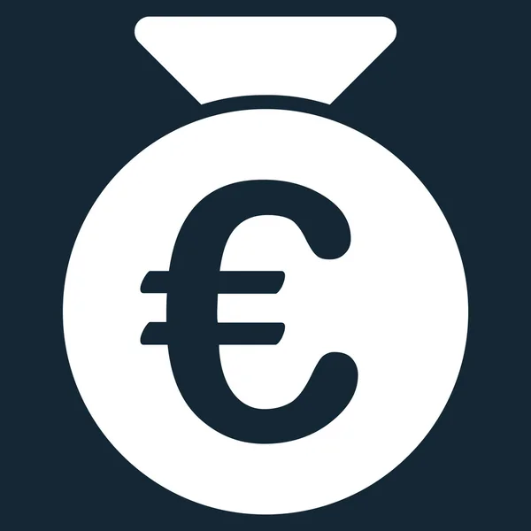 Ícone de saco de dinheiro euro —  Vetores de Stock