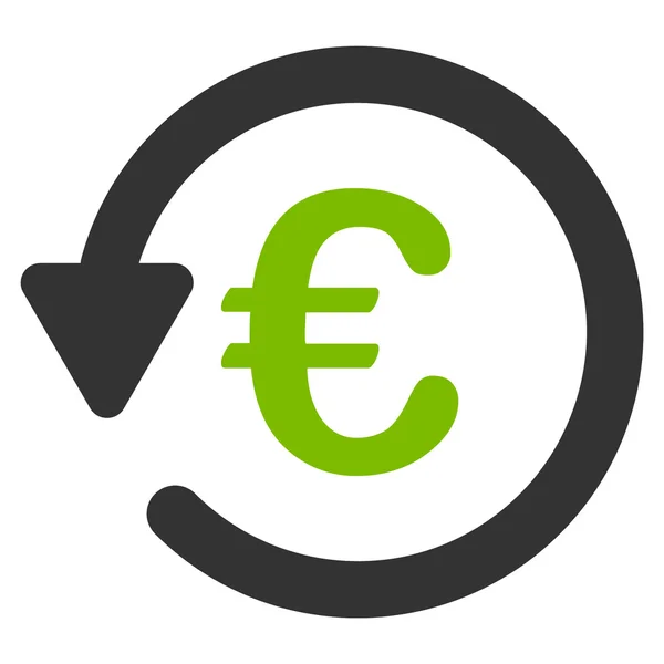 Icône de remboursement Euro — Image vectorielle