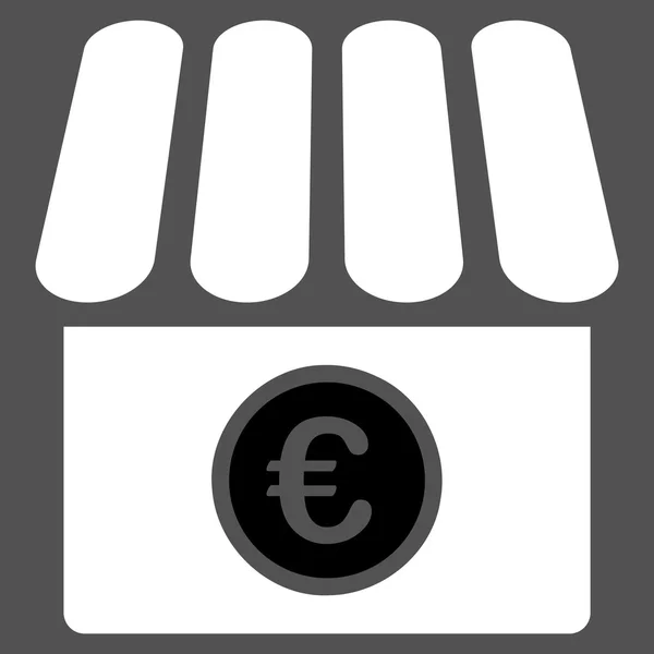 Euro Shop Icon — Stock Vector