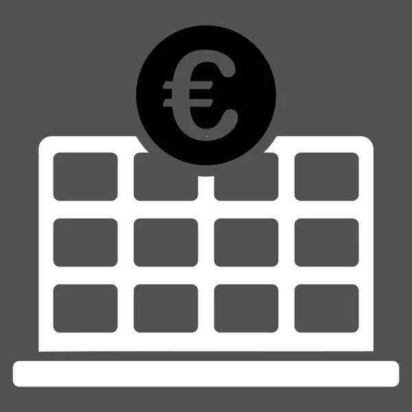 Euro Hotel Icon — Stock Vector