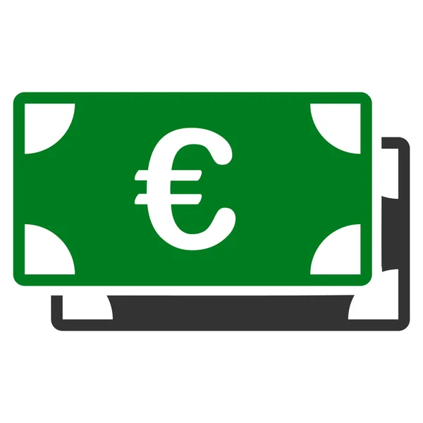 Euro Bills Icona — Vettoriale Stock