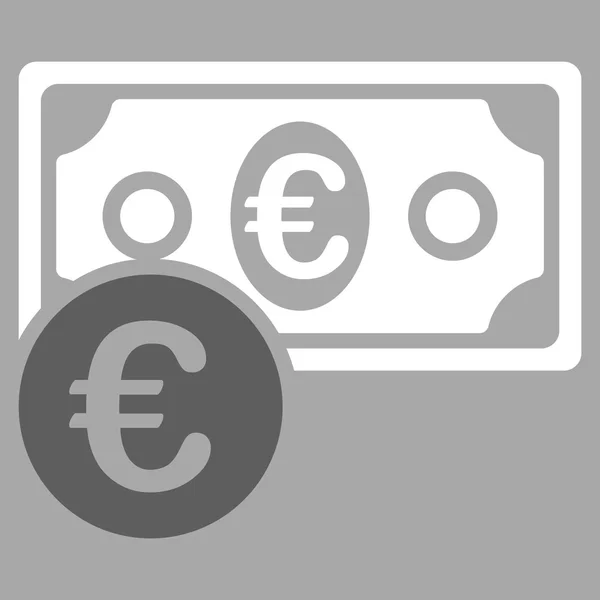 Ikon Uang Tunai Euro - Stok Vektor