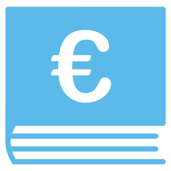 Icono de contabilidad en euros — Vector de stock