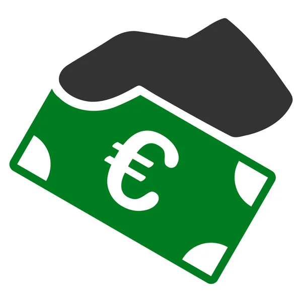 Icône de paiement Euro — Image vectorielle