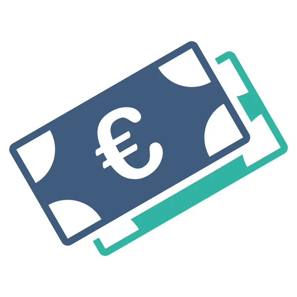 Euro Banknotes Icon — Stock Vector