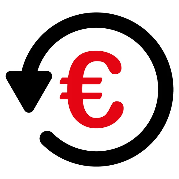 Euro Rebate Icon — Stock Vector