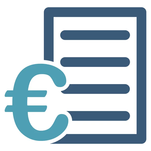 Euro prijslijst pictogram — Stockvector