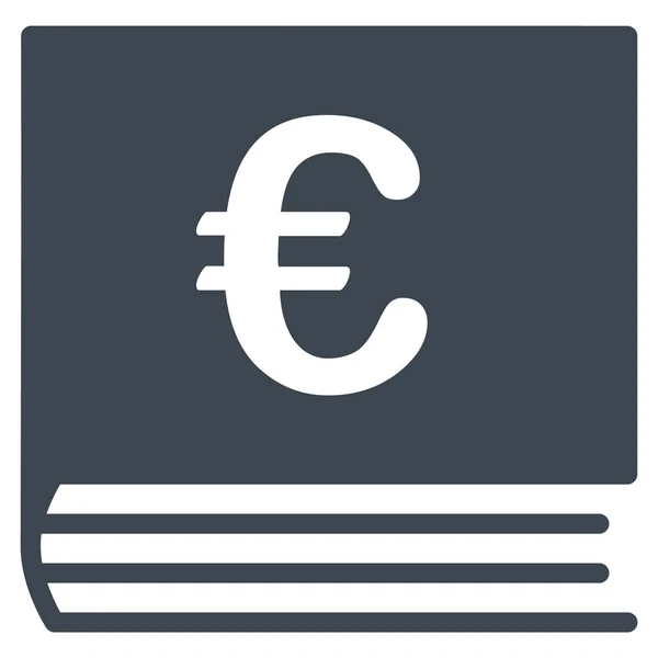 Euro könyvelés ikon — Stock Vector