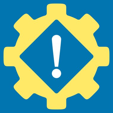 Sanayi sorun düz simgesi