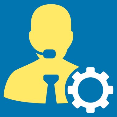 Operatör seçenekleri düz simgesi