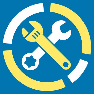 Araçlar diyagramı düz simgesi