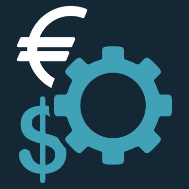 Mali seçenekleri düz simgesi